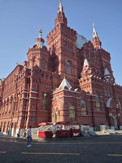 The sales team visited customers in Russia