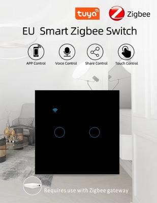 good price 240V Smart Zigbee Switch Zigbee Hubs 2 Gang APP Control Remote Light Switch online