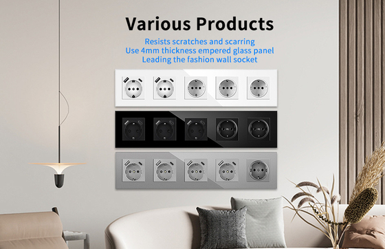 good price 3.5KW Universal Wall Socket 16A Electrical Wall Plugs L N GND Wiring online