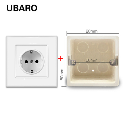 good price 135g Wall Electrical Socket 16A Square Bottom usb type c wall outlet Box online