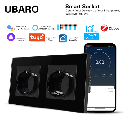 good price Tuya Zigbee Smart Socket With 3500w Timer Function Type 153 EU Standard online
