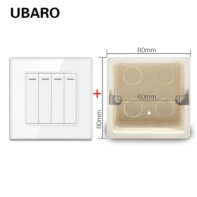 good price 10A Brass Lighted Rocker Switch Nickel Plated Terminals Suqare Lighted Toggle Switch online
