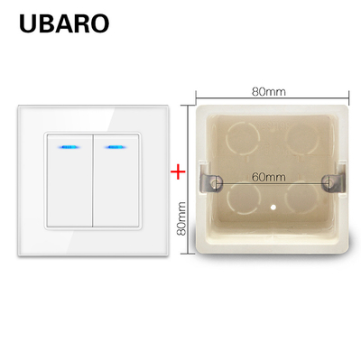 good price 135g Gray Square Push Button Rocker Switch LED Indicator Rocker Light Switch online