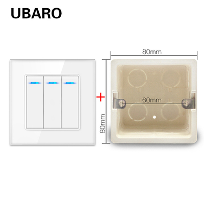 good price Eu Standard Dual Rocker Light Switch Nickel Plated Brass Terminal Indicator Rocker Switch online