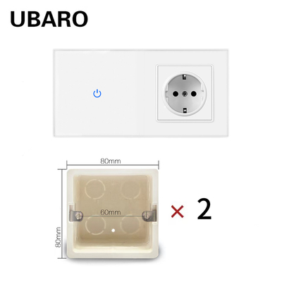 good price 1 Gang Switch 1 Gang Socket Plastic Switch And Socket With Single Live Wire Control online