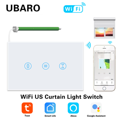 good price Tuya Smart 1.8KW Curtain Switch 118 US Brazil Tailand Vietnam Us Australia Standard Blind Roller Smart Switch online