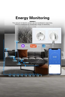Goede prijs. Wit Zwart Grijz Smart Socket Vioce Support 16A 3500W Smart Life Socket Online