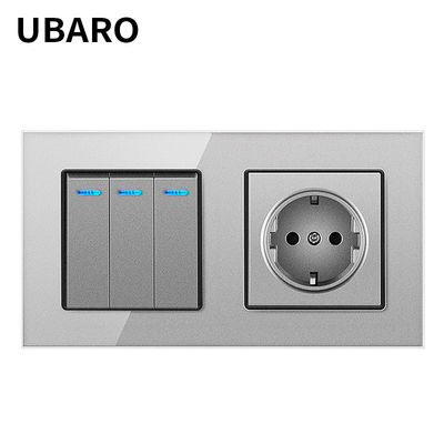 good price LED Lights Switch Socket Combination Round Mounting Box Light Bulb Socket With Switch online