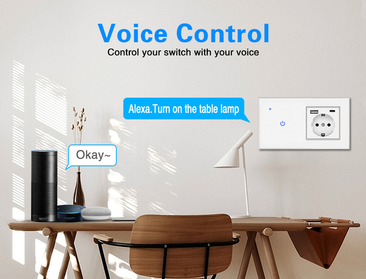 good price EU UK FR Standard Grey Plug Sockets Combination WIFI Square Box Plugs And Switches online