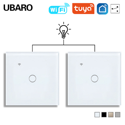 good price 100Vac  - 240Vac Dual Smart Light Switch Stair Bed Indicator Light Smart 3 Gang Light online