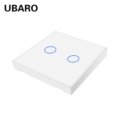 good price 2gang Paste Switch 86*86*12mm Smart Home RF 433.92MHZ Remote Switch with 3-50 Feet Transmit Distance online