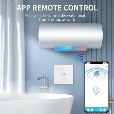 Goede prijs. 4000W Wifi Boiler Smart Water Heater Switch 20A UL94V0 Tuya App Wifi Sensor Switch Werkt met Alexa Voice Timing Remote Online