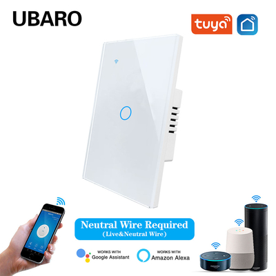 good price 1Gang Smart WIFI Wall Light Switch Work With Alexa Google Home APP Control 5 - 600W /Gang For America Vietnam Brazil online