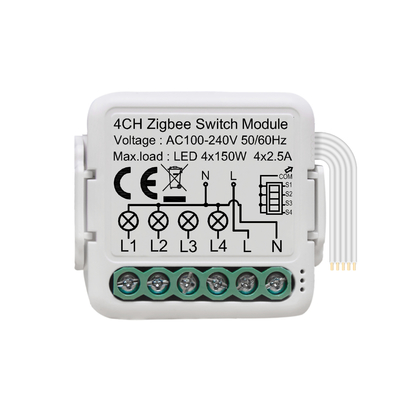 good price 4-Channel Smart Circuit Breaker Switch App & Voice Controlled 10A Max Current ZigBee IEEE 802.15.4 For Above IOS 8.0 / Android 4.3 online